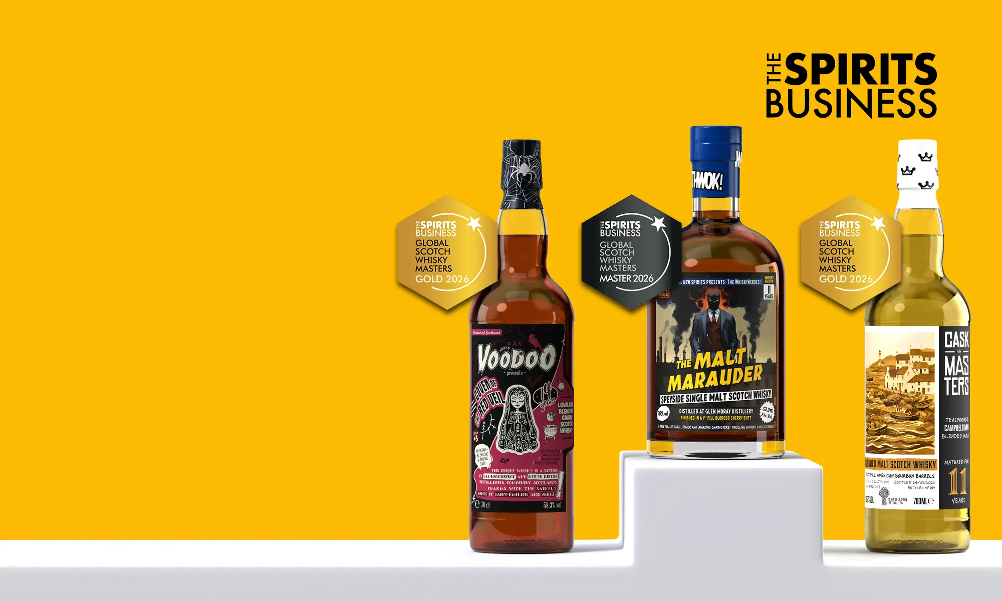 Three Whiskies Recognised at The Scotch Whisky Masters 2026